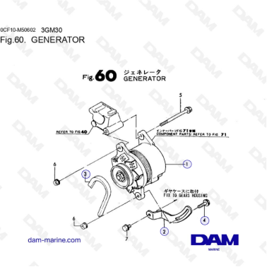 Yanmar 3GM30 - GENERATOR