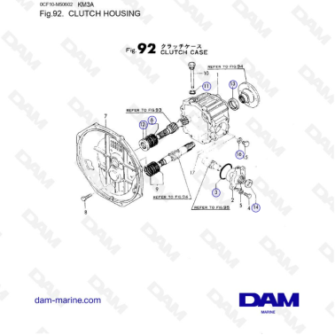 Yanmar 3GM30 - CLUTCH HOUSING