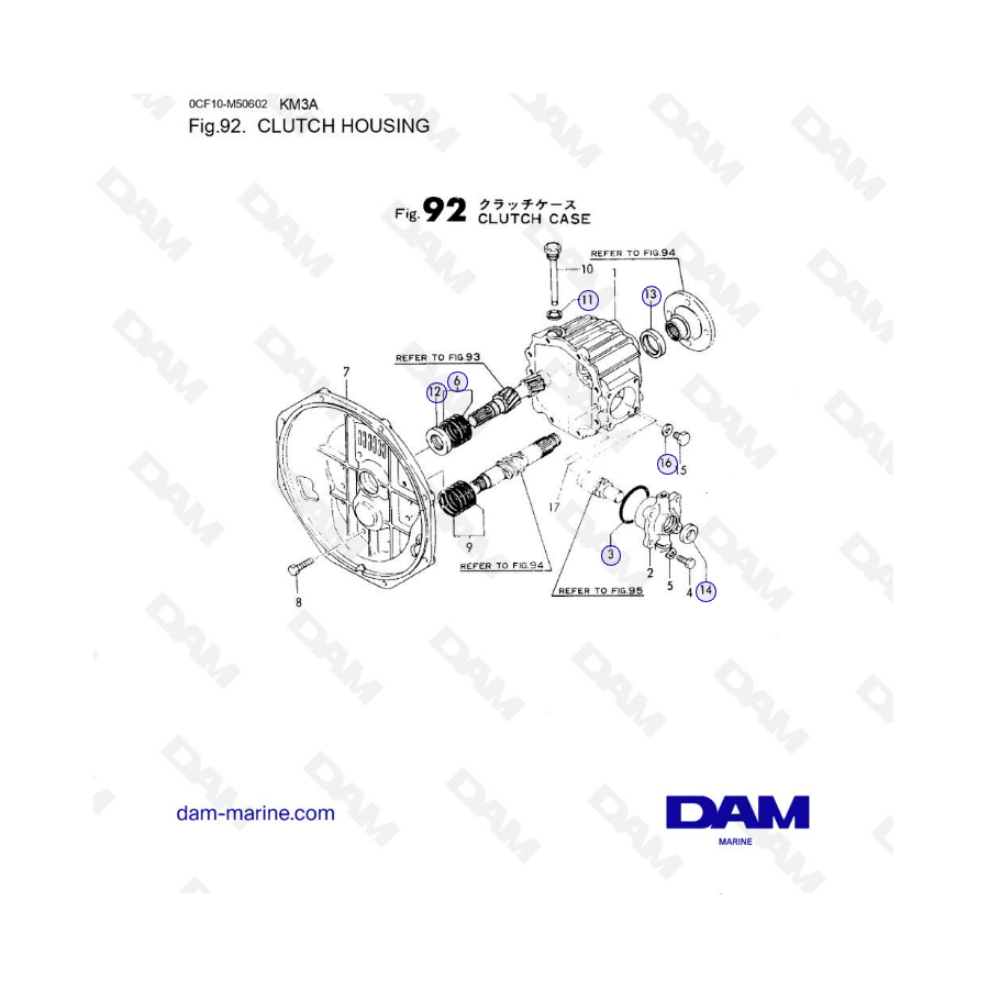 Yanmar 3GM30 - CLUTCH HOUSING Yanmar 3GM30 - CLUTCH HOUSING