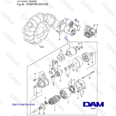 Yanmar 3YM30 - MOTOR DE...