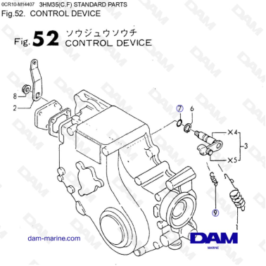 Yanmar 3HM35 - CONTROL DEVICE