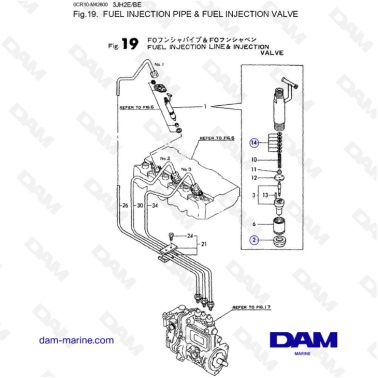 Yanmar 3JH2E - FUEL FEED PUMP