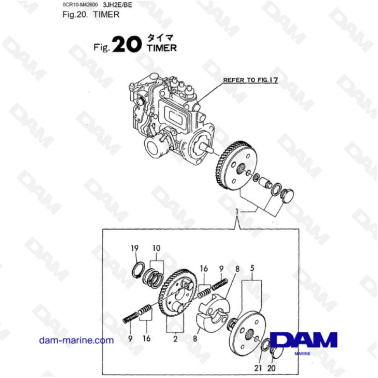 Yanmar 3JH2E - TIMER