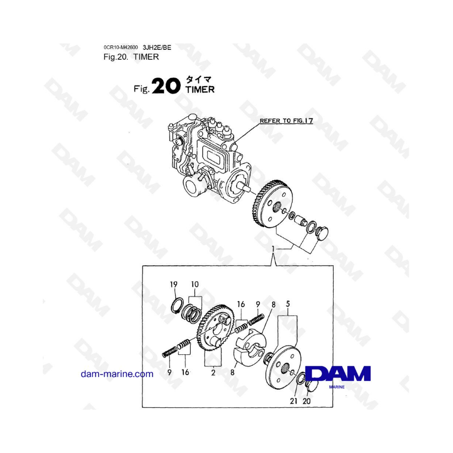 Yanmar 3JH2E - TIMER Yanmar 3JH2E - TIMER