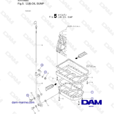 Yanmar 3JH3 - LUB. OIL SUMP