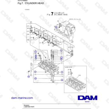 Yanmar 3JH3 - CYLINDER HEAD