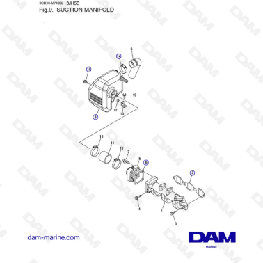 Yanmar 3JH5E - COLECTOR DE...