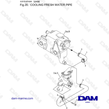 Yanmar 3JH5E - TUBERÍA DE...