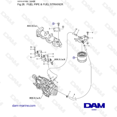 Yanmar 3JH5E - TUBERÍA DE...