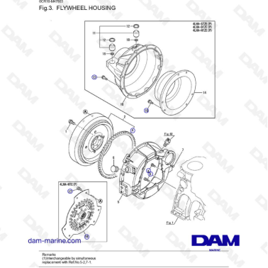 Yanmar 4LHA-DTE - FLYWHEEL HOUSING