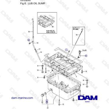Yanmar 4LHA - LUB. OIL SUMP