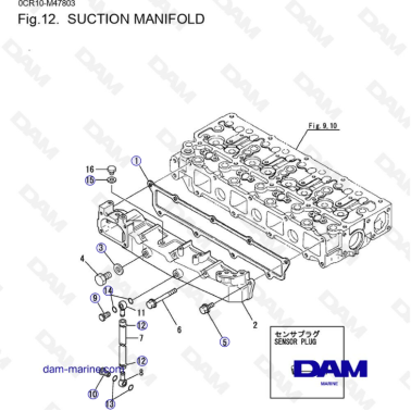 Yanmar 4LHA - COLECTOR DE...