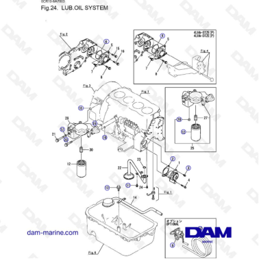 Yanmar 4LHA - LUB. SISTEMA...