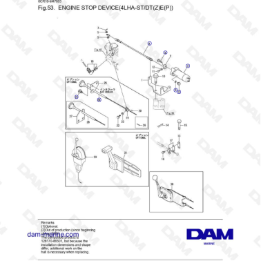 Yanmar 4LHA-ST/DT - ENGINE STOP DEVICE