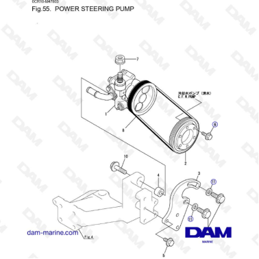 Yanmar 4LHA - POWER STEERING PUMP