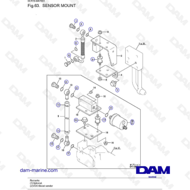 Yanmar 4LHA - SENSOR MOUNT