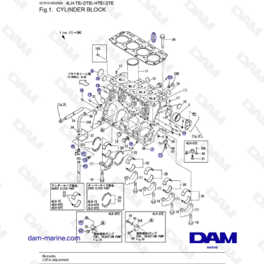 Yanmar 4LH - BLOQUE DE...