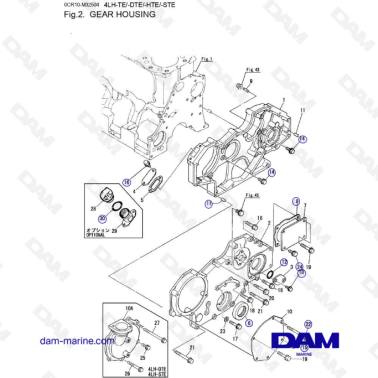 Yanmar 4LH - CAJA DE...