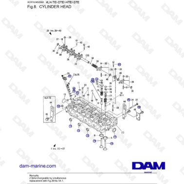 Yanmar 4LH - CYLINDER HEAD