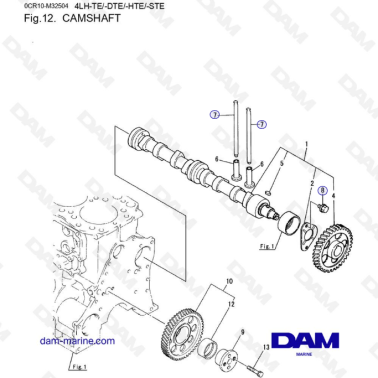 Yanmar 4LH - CAMSHAFT