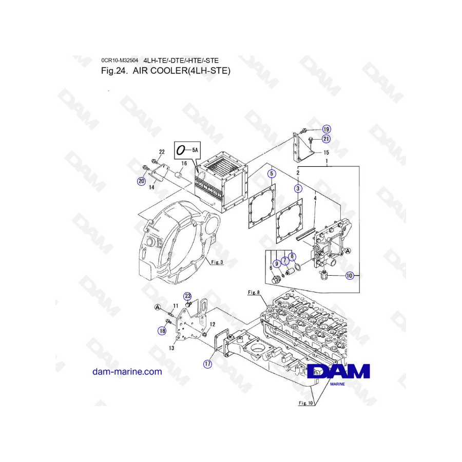 Yanmar 4LH-STE - AIR COOLER