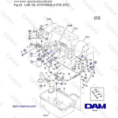 Yanmar 4LH - LUB. SISTEMA...