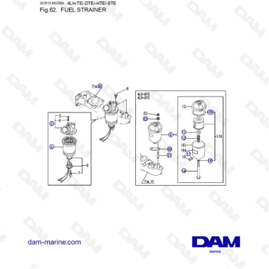 Yanmar 4LH - FUEL STRAINER