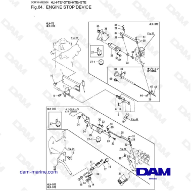 Yanmar 4LH - Engine stop device