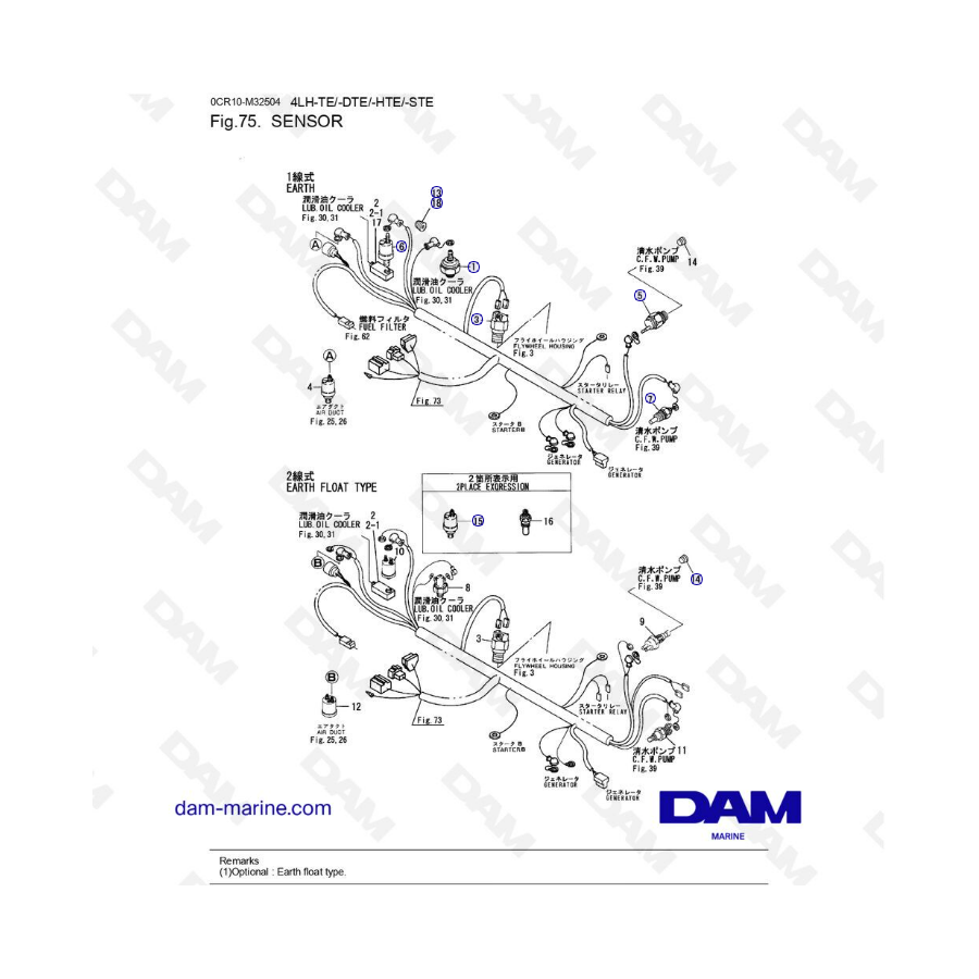 Yanmar 4LH - SENSOR