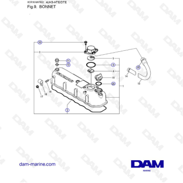 Yanmar 4JH3 - BONNET