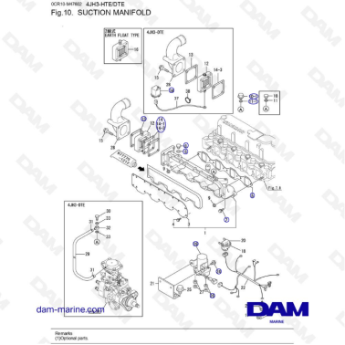 Yanmar 4JH3 - SUCTION MANIFOLD