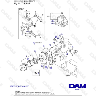 Yanmar 4JH3 - TURBINE