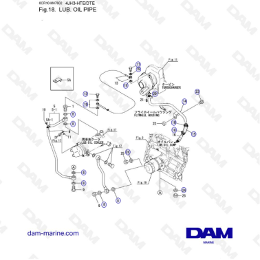 Yanmar 4JH3 - TUBO DE...