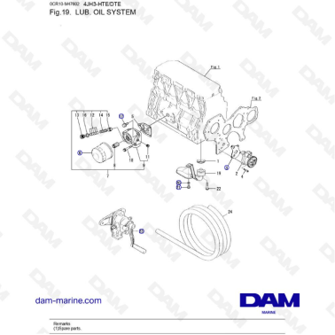 Yanmar 4JH3 - LUB. OIL. SYSTEM