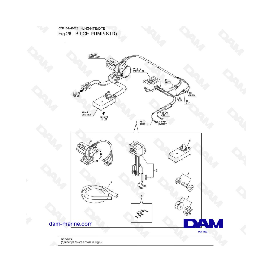 Yanmar 4JH3 - BOMBA DE ACHIQUE