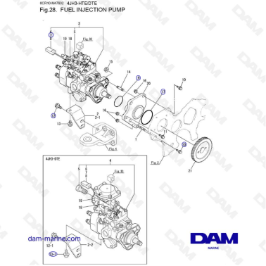 Yanmar 4JH3 - FUEL INJECTION PUMP
