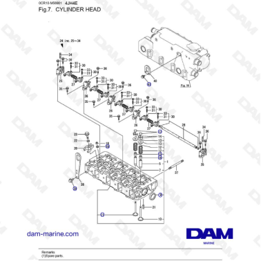 Yanmar 4JH4-E - CYLINDER HEAD
