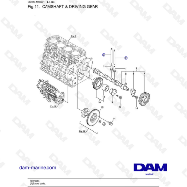 Yanmar 4JH4-E - CAMSHAFT &...
