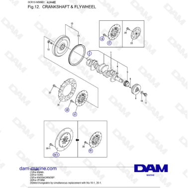 Yanmar 4JH4-E - CRANKSHAFT...