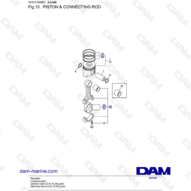 Yanmar 4JH4-E - PISTON &...