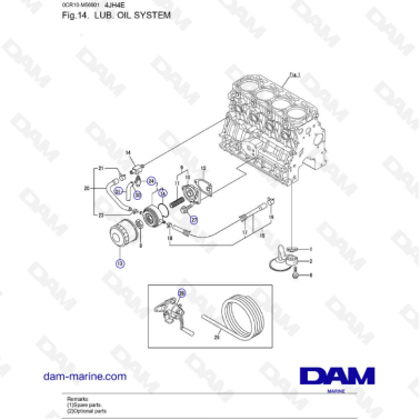 Yanmar 4JH4-E - LUB....