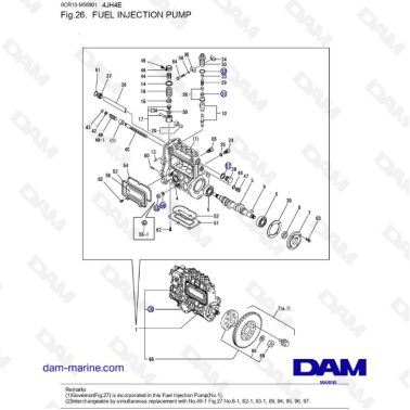 Yanmar 4JH4-E - FUEL INJECTION PUMP