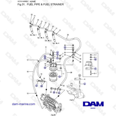 Yanmar 4JH4-E - TUBERÍA DE...