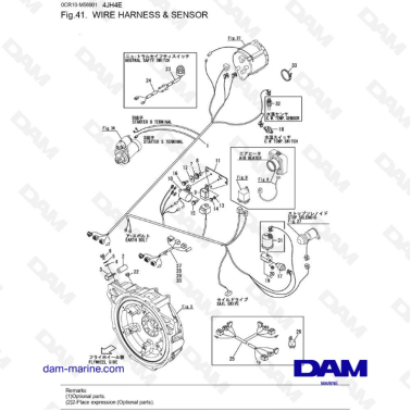 Yanmar 4JH4-E - WIRE HARNESS & SENSOR