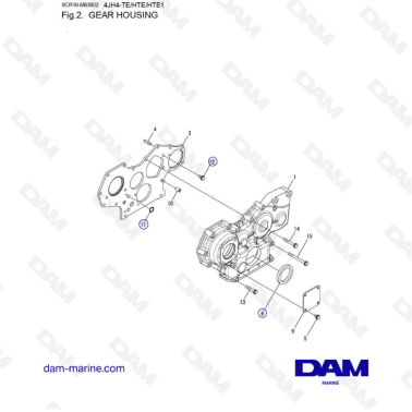 Yanmar 4JH4-HTE - CAJA DE...