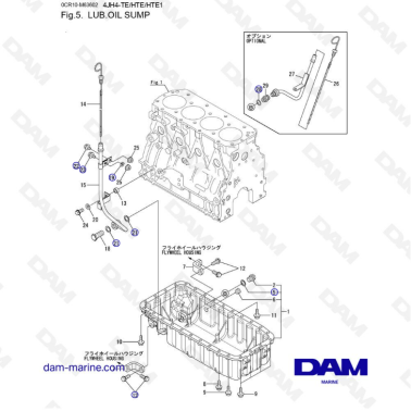 Yanmar 4JH4-HTE - LUB OIL SUMP