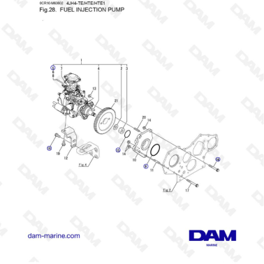 Yanmar 4JH4-HTE - FUEL INJECTION PUMP