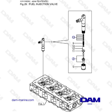 Yanmar 4JH4-TE - FUEL INJECTION VALVE
