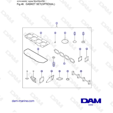 Yanmar 4JH4-TE - GASKET SET