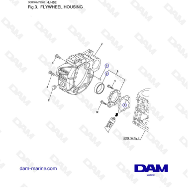 Yanmar 4JH5-E - CARCASA DEL...